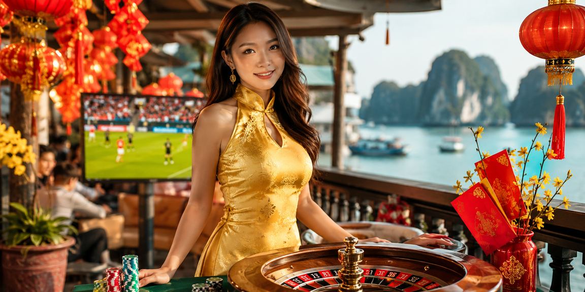 Người chơi Roulette tại Hà Nội trong trang phục áo dài tham gia casino trực tuyến