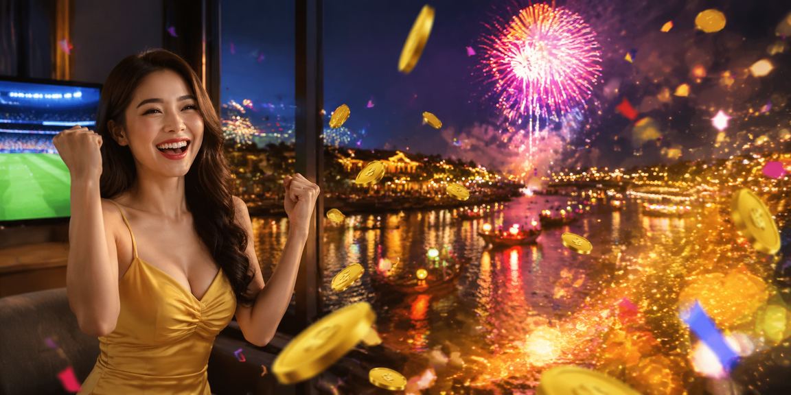 Người dùng tại Hội An cài đặt ứng dụng s1000 trong lễ hội đèn lồng