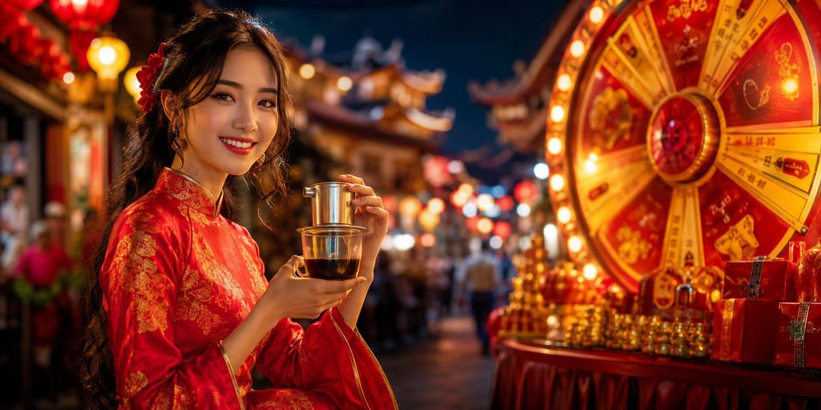 Người dùng tại Huế trải nghiệm s1000 cùng cà phê sáng – màn hình điện thoại hiển thị giao diện ứng dụng